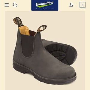 Blundstone Men‘s Classics Chelsea Boots in Rustic Black. Model 587 US Size 8.